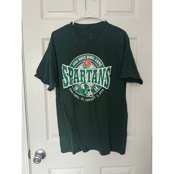 Hanes 2014 Michigan State University Spartans 2014 Rose Bowl T-Shirt Sz; Large - Picture 1 of 3